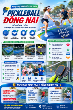 Top 3 Sân Pickleball Đồng Nai Uy Tín, Chất Lượng, Được Người Chơi Đánh Giá Cao Nhất