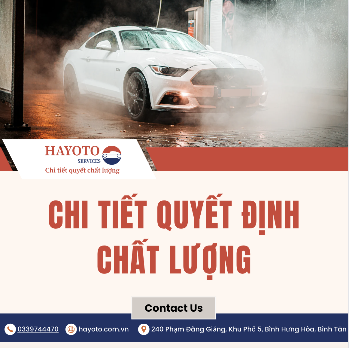 GARAGE SỬA CHỮA VÀ CHĂM SÓC XE ĐÁNG TIN CẬY NHẤT BÌNH TÂN - HAYOTO GARAGE