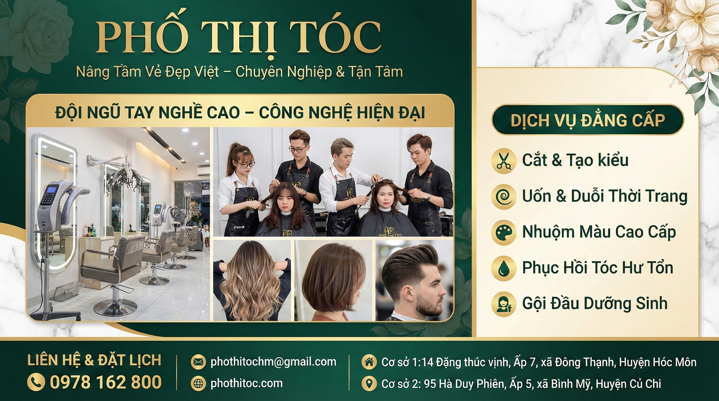 Bật Mí Top 3 Hair Salon Tốt Nhất Tại Hóc Môn – Đẹp Chuẩn Salon, Giá Cực Mềm