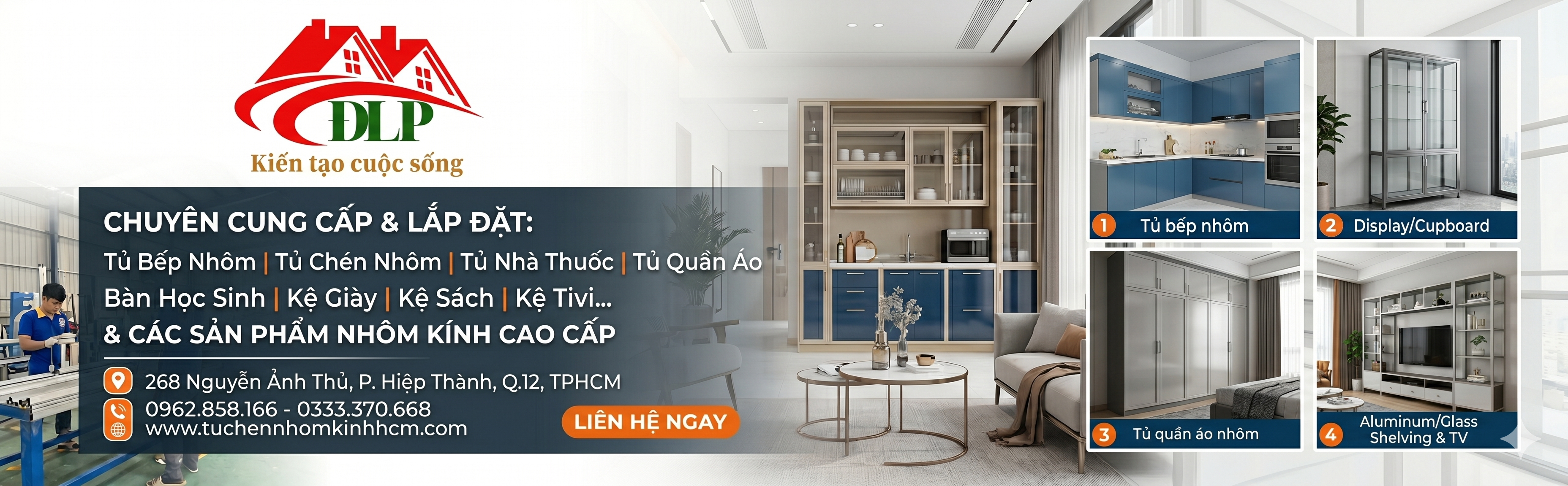 Top 3 Đơn Vị Cung Cấp Tủ Nhôm Kính Uy Tín Tốt Nhất Quận 12