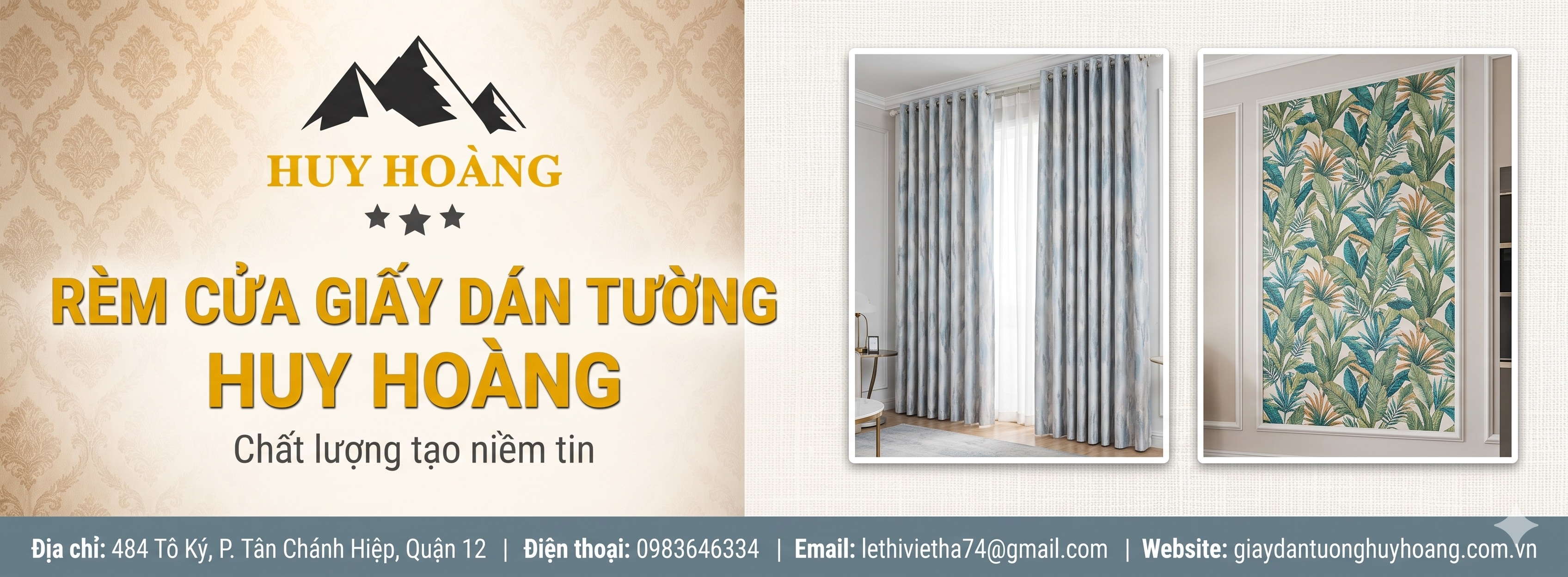 Không Gian Sang Trọng Hơn Với Top 3 Đơn Vị Giấy Dán Tường & Rèm Cửa Uy Tín Nhất Hiện Nay