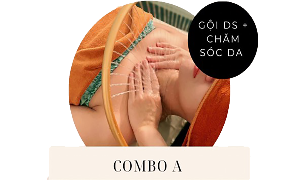 Gội dưỡng sinh + Chăm sóc da + Tẩy tế bào đầu + Ngâm chân thảo dược