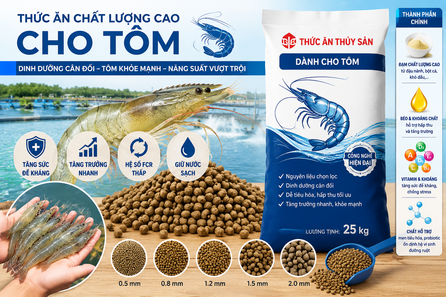 Top 3 Công Ty Sản Xuất Thức Ăn Thủy Sản Uy Tín Tại Việt Nam – Chất Lượng Cao, Công Nghệ Hiện Đại, Đồng Hành Cùng Người Nuôi Trồng Thủy Sản