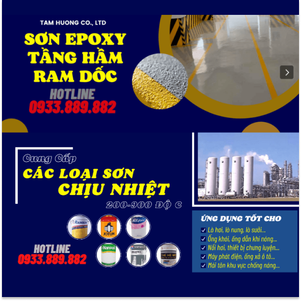 TOP 3 CÔNG TY SẢN XUẤT VÀ KINH DOANH SƠN CÔNG NGHIỆP GIÁ RẺ QUẬN T N PHÚ, TP.HCM Trong những năm gần đây, nhu cầu sử dụng sơn công nghiệp ngày càng tăng cao, đặc biệt là tại các khu vực công nghiệp lớn như quận Tân Phú, TP.HCM. Để đáp ứng nhu cầu này, đã có rất nhiều công ty sản xuất và kinh doanh sơn công nghiệp ra đời. Cùng tìm hiểu top 3 công ty sản xuất và kinh doanh sơn công nghiệp giá rẻ tại quận Tân Phú qua bài viết dưới đây nhé! 1. CÔNG TY TNHH HOÀN CẦU VIỆT NAM Địa chỉ: Khu công nghiệp Tân Bình, Quận Tân Phú, Tp. Hồ Chí Minh HỖ TRỢ KỸ THUẬT: 0838.22.11.44 HỖ TRỢ BÁN HÀNG: 0911.22.11.44 Email: hoancauvngroup@gmail.com Web: www.hoancauvietnam.com Fanpage: https://www.facebook.com/profile.php?id=100094001810071 Công ty TNHH Hoàn Cầu Việt Nam là một trong những công ty sản xuất và kinh doanh sơn công nghiệp hàng đầu tại Việt Nam. Các sản phẩm của công ty được sản xuất trên dây chuyền công nghệ hiện đại, đạt tiêu chuẩn chất lượng. Sản phẩm có chất lượng cao, độ bền cao, đáp ứng được mọi nhu cầu của khách hàng. Ưu điểm của Công ty TNHH Hoàn Cầu Việt Nam: Chất lượng sản phẩm cao: Sản phẩm của công ty được sản xuất trên dây chuyền công nghệ hiện đại, đạt tiêu chuẩn chất lượng ISO 9001:2015. Sản phẩm có chất lượng cao, độ bền cao, đáp ứng được mọi nhu cầu của khách hàng. Giá cả cạnh tranh: Công ty có chính sách giá cả cạnh tranh, luôn mang đến cho khách hàng mức giá tốt nhất. Dịch vụ chăm sóc khách hàng tốt: Công ty có đội ngũ nhân viên chuyên nghiệp, giàu kinh nghiệm, luôn sẵn sàng tư vấn và hỗ trợ khách hàng lựa chọn được sản phẩm phù hợp với nhu cầu của mình. Nếu bạn đang tìm kiếm một công ty sản xuất và kinh doanh sơn công nghiệp uy tín và chất lượng, Công ty TNHH Hoàn Cầu Việt Nam là một lựa chọn đáng cân nhắc. 2. Công ty Sơn Tâm Hương Địa chỉ: 253 Tân Hương, P. Tân Quý, Q. Tân Phú, TP. HCM   SĐT: 0933.889.882 - 0909.268.320 - 0933.482.882   Email: tamhuongpaint@gmail.com  Website: https://tamhuongpaint.com/  Công ty Tâm Hương là kênh phân phối sơn tiện ích dành cho mọi đối tượng Khách Hàng. Tâm Hương chỉ nhập hàng trực tiếp từ các nhà máy uy tín, sơn được sản xuất với lô mới liên tục, nói không với hàng cận date, tất cả các sản phẩm xuất kho đều được chứng nhận chất lượng kỹ càng, kiểm định nghiêm ngặt, nói không với hàng nhái, hàng kém chất lượng.  Khách hàng có thể yên tâm khi mua sơn giá rẻ, Tâm Hương luôn đem đến cho khách hàng những sản phẩm sơn đa chất lượng cao nhất, giá thành thật kinh tế phục vụ tốt mọi đặc tính của các công trình. 3. Công ty TNHH Thương Mại Dịch Vụ Sơn Minh Thuận Địa chỉ: 286 Bình Long, Phường Phú Thạnh, Quận Tân Phú, HCM Địa chỉ 2 : 317 Lũy Bán Bích, Hoà Thanh, Tân Phú, Hồ Chí Minh Hotline: 0909 283 799 ( Chị Hoa ) - 0908 283 799 ( Anh Thuận ) Email : dailysonminhthuan@gmail.com Website : //www.sonminhthuan.com Một cái tên uy tín nữa bạn có thể tham khảo là Sơn Minh Thuận – đây là một trong những công ty Việt Nam tiên phong trong việc cung ứng các dòng sản phẩm sơn ngành gỗ. Không những luôn cam kết cung cấp các sản phẩm sơn chất lượng, Sơn Minh Thuận còn đang phát triển các dòng sản phẩm sơn trên bề mặt chất liệu “khó tính” như: sơn kẽm cho sắt, sắt mạ kẽm, kính, inox… và các hệ sơn gỗ khác ngoài dòng sơn PU. Thương hiệu sơn Sơn Minh Thuận tuy không nổi tiếng như các thương hiệu sơn nước ngoài, nhưng lại đem đến các giải pháp hoàn hảo cho các chi tiết nhỏ trong ngôi nhà của bạn. Do đó, đây cũng là một cái tên đáng lưu ý dành cho bạn lựa chọn đấy. Trên đây là top 3 công ty sản xuất và kinh doanh sơn công nghiệp giá rẻ uy tín tại quận Tân Phú, TP.HCM. Hy vọng bài viết sẽ giúp bạn đọc lựa chọn được công ty phù hợp với nhu cầu của mình.