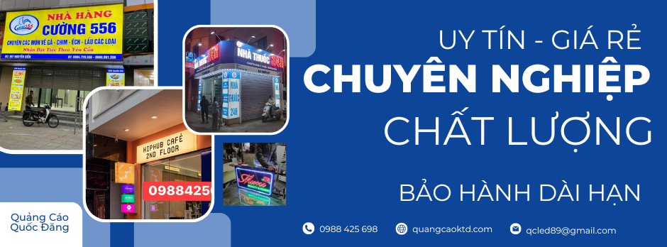 Top 3 Đơn Vị Làm Biển Quảng Cáo Uy Tín, Chất Lượng Tại Hoàng Mai – Hà Nội