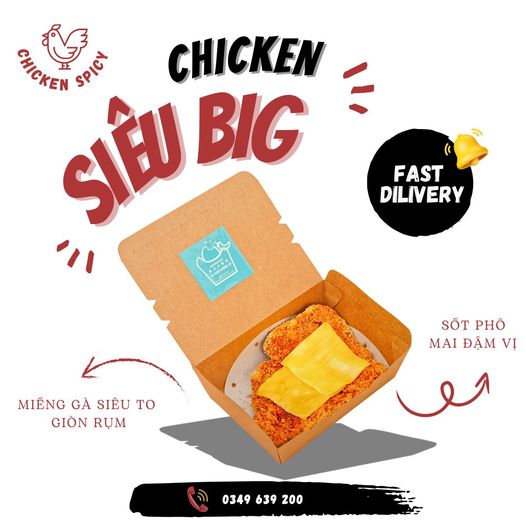 Chicken Spicy - Gà rán khổng lồ Đài Loan