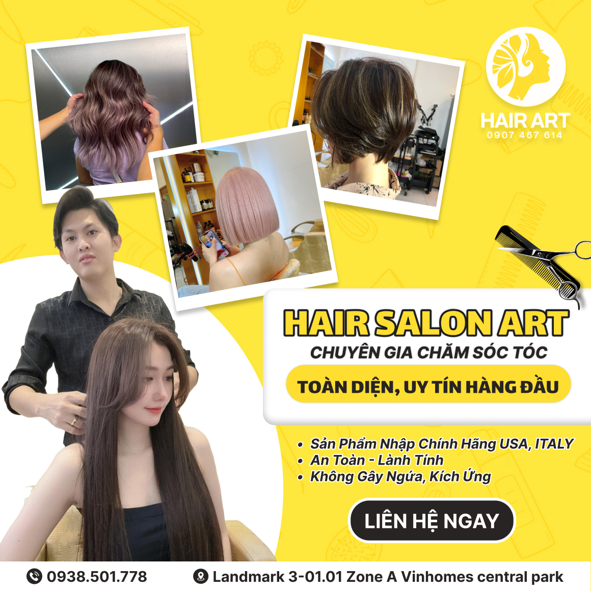 salon tóc hot nhất Bình Thạnh