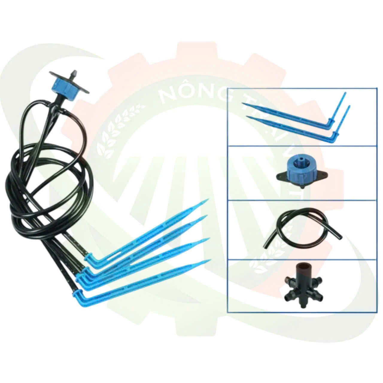 Bộ Que Cắm Nhỏ Giọt Chia 4 Nông Trại Việt: Giải Pháp Tưới Tiêu Thông Minh, Tiết Kiệm Cho Mọi Khu Vườn