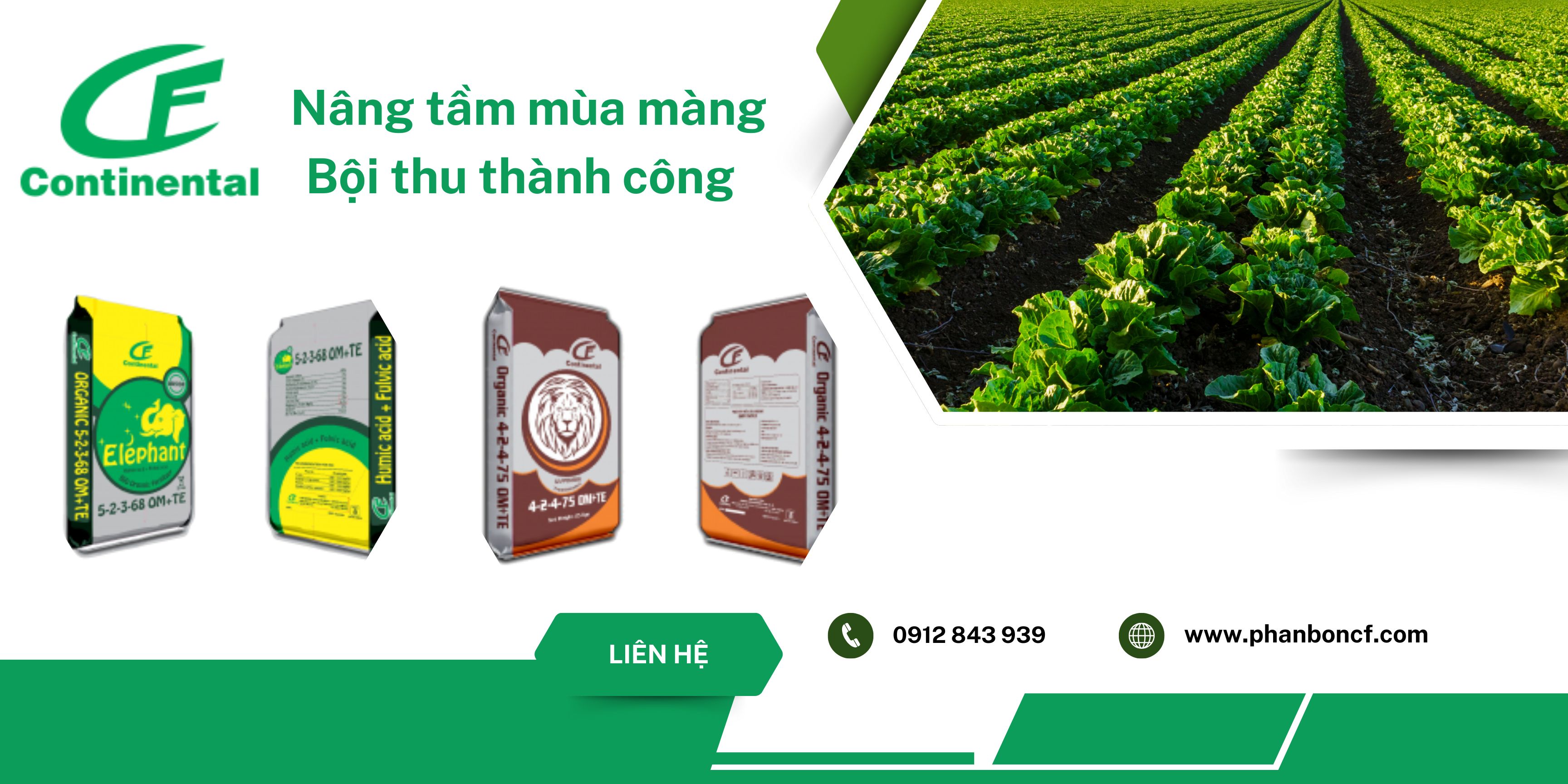 Phân bón Continental ( CF) : Chìa khóa cho mùa màng bội thu