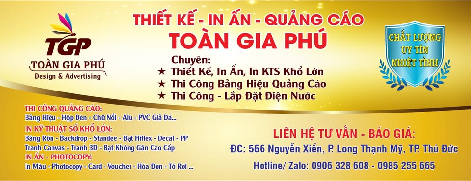 Thiết kế và thi công quảng cáo