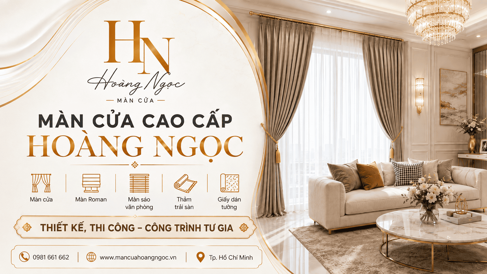 Màn Cửa Hoàng Ngọc – Địa Chỉ Rèm Cửa Uy Tín Tại Bình Thạnh, TP.HCM