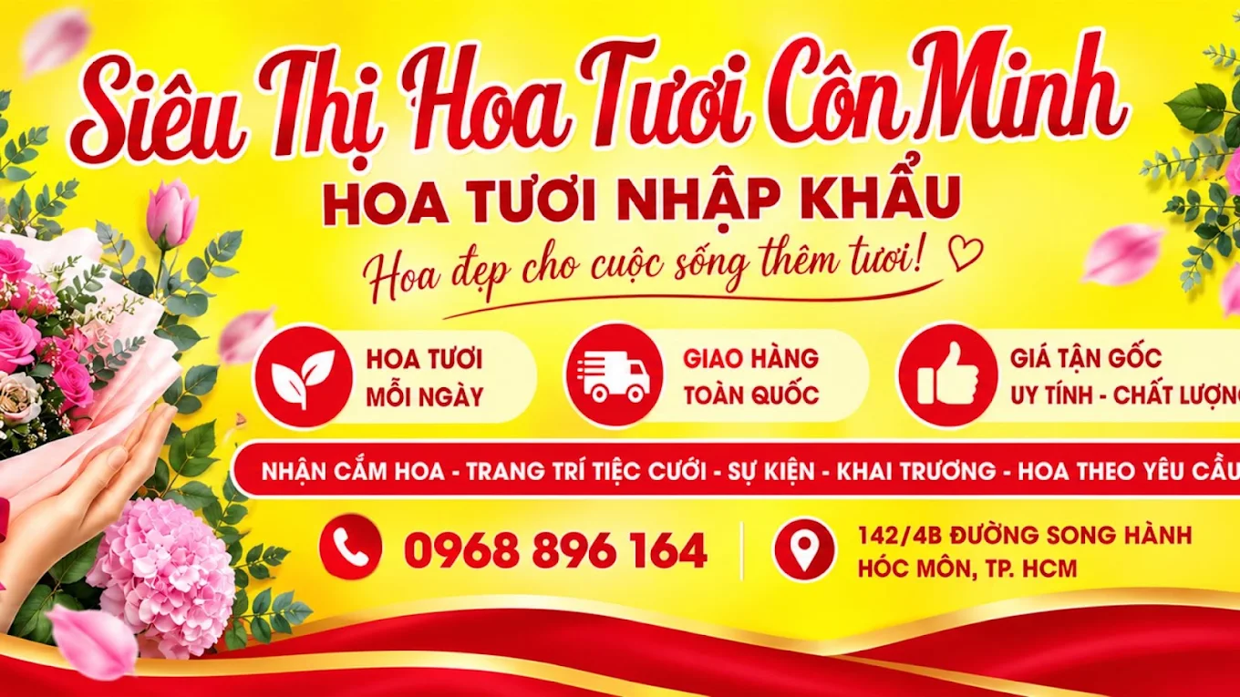 Top 3 kho hoa uy tín khu vực TP.HCM: Địa chỉ nhập hoa tươi sỉ dành cho shop, florist và studio