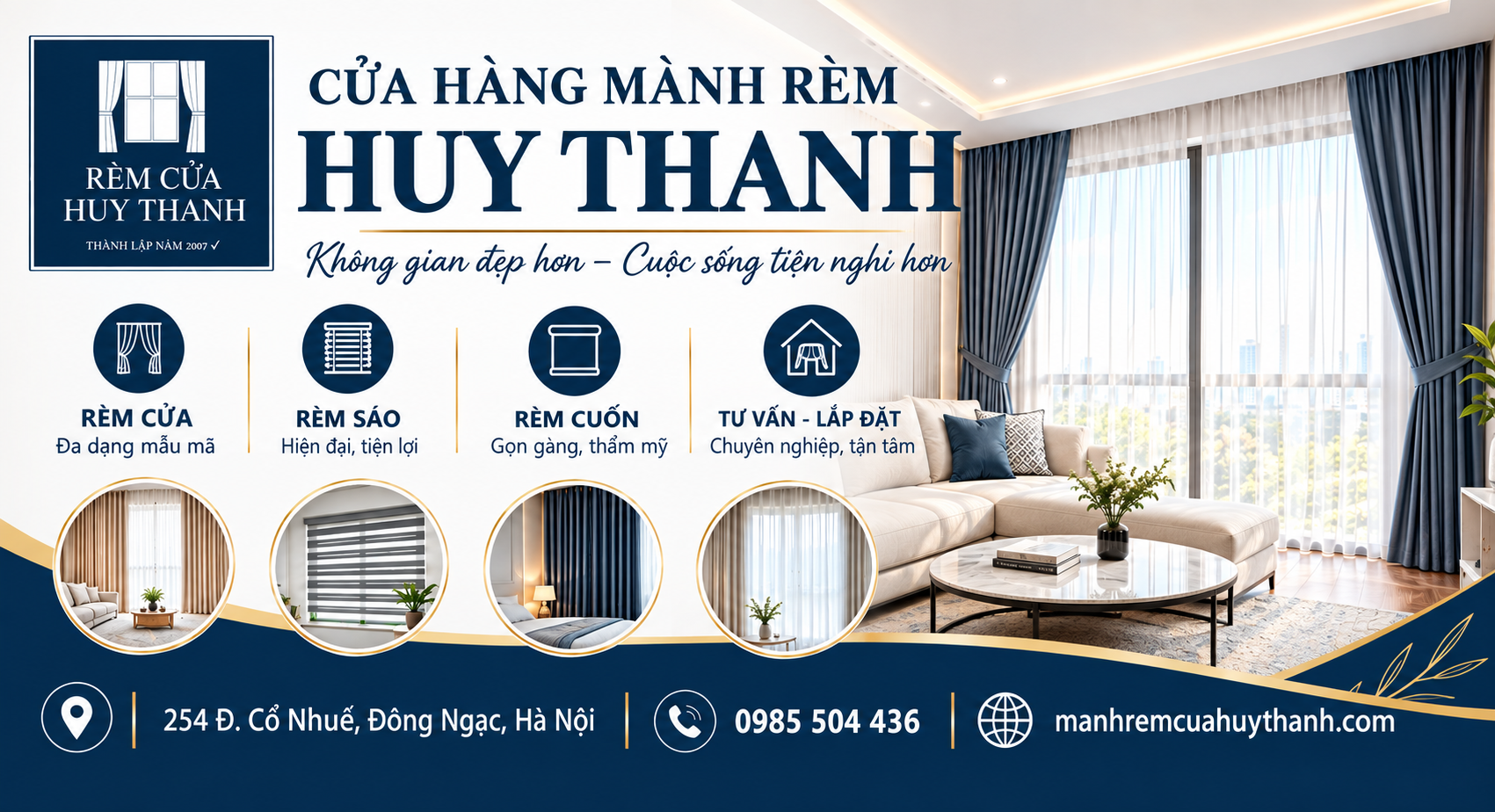 Top 3 Cửa Hàng Rèm Mành Cửa Uy Tín, Chất Lượng Tại Đông Ngạc, Hà Nội