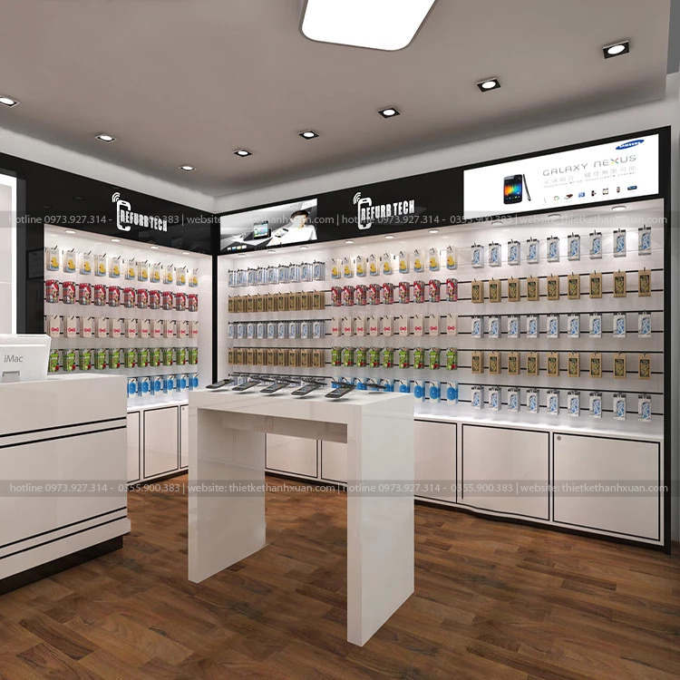Thiết kế shop điện thoại hiện đại, sang trọng - anh Thức