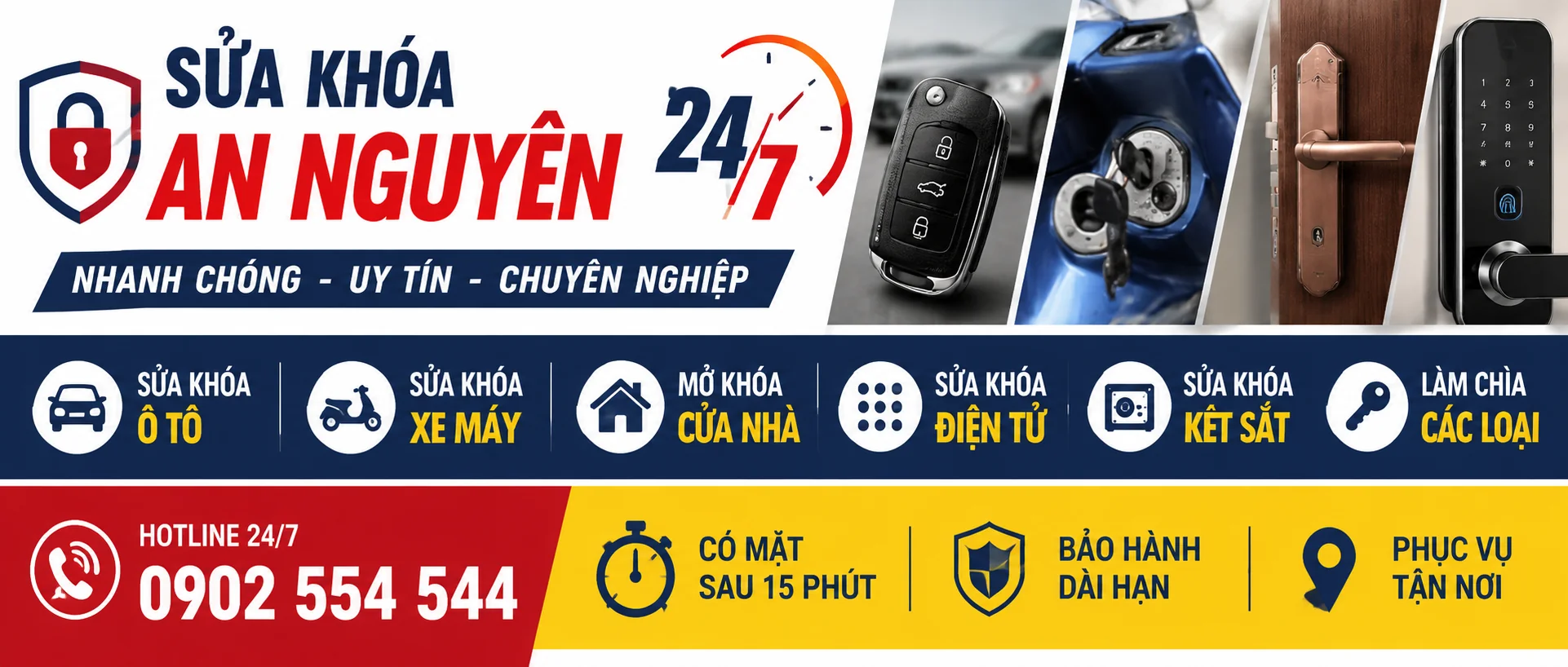 Review Mở Khóa Tại Nhà Gần Đây – Sửa Khóa An Nguyễn 24/7 Có Tốt Không?