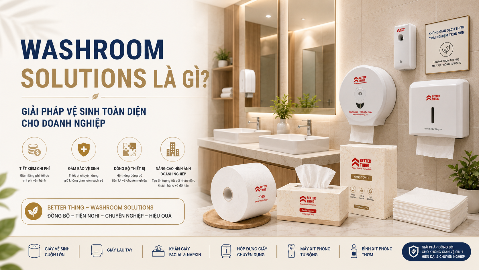 Top 3 Lý Do Nên Chọn Better Thing Khi Mua Giấy Tiêu Dùng Và Giải Pháp Washroom
