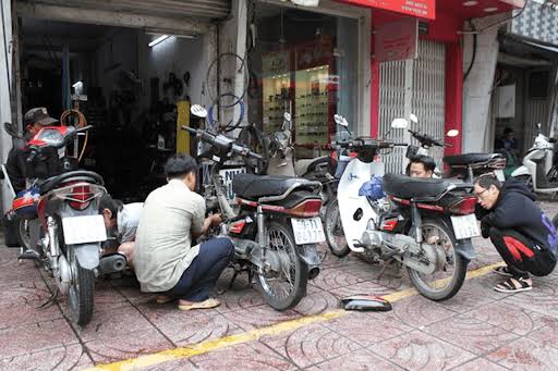 Tổng hợp toàn bộ chi phí mở tiệm sửa xe máy chi tiết NHẤT