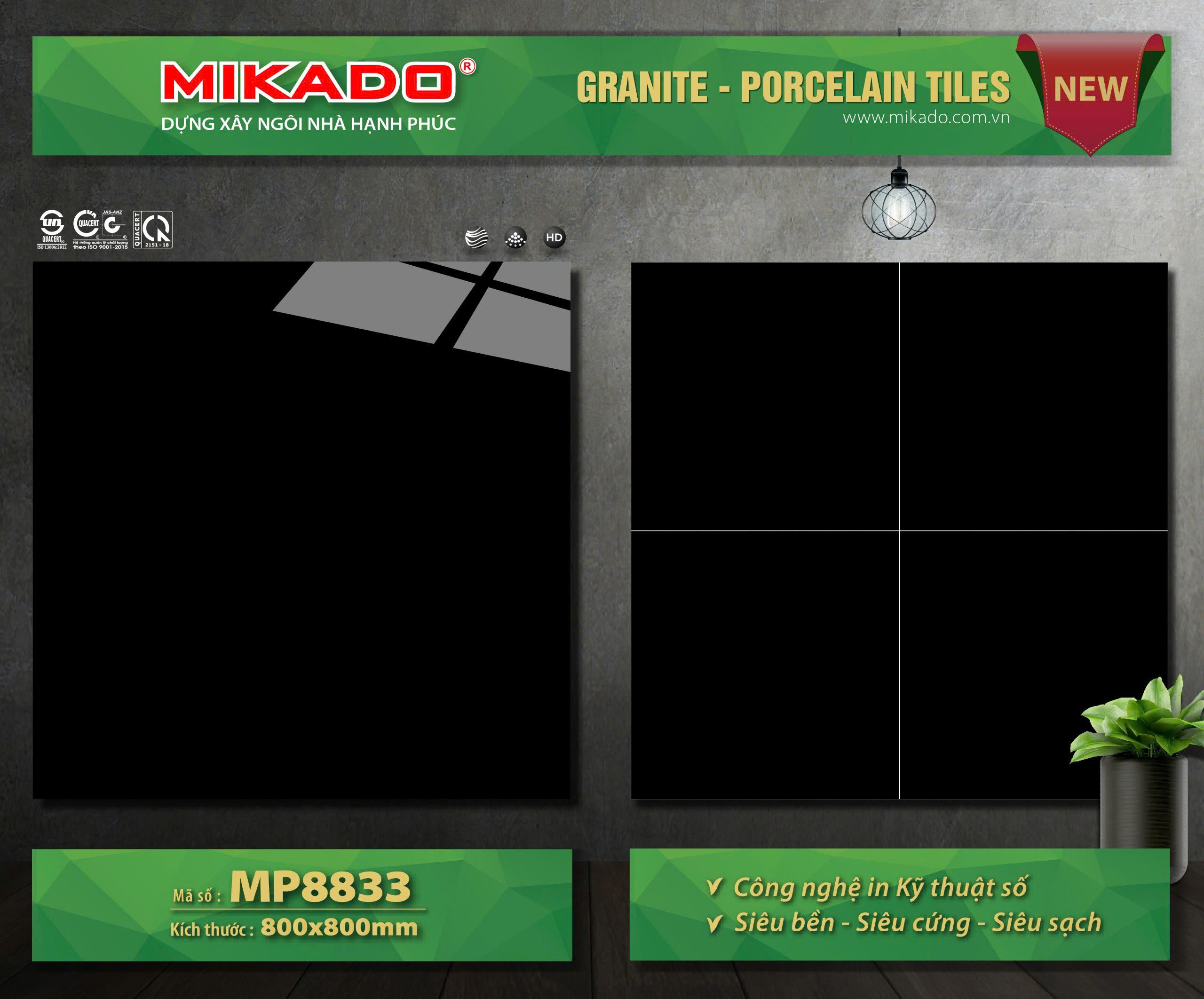 Gạch đá porcelain 80x80: Sự lựa chọn hoàn hảo tại Trang Hoàng Phương