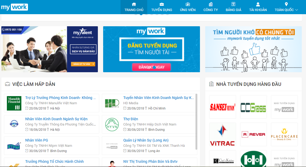 Top 3 website tuyển dụng việc làm uy tín nhất năm 2022