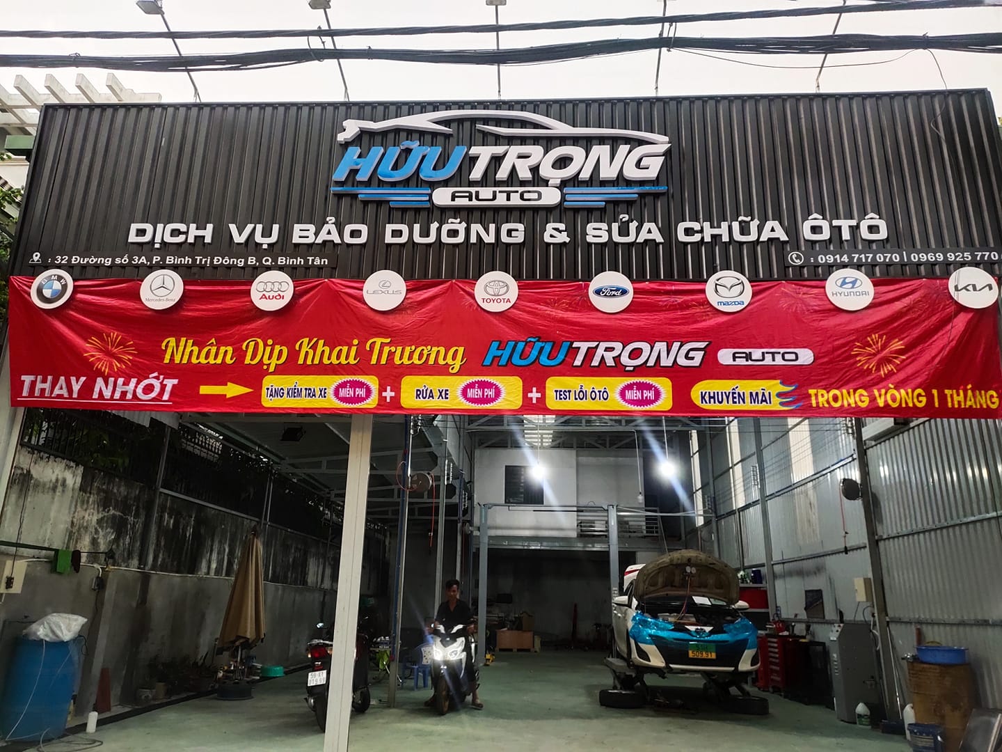 Garage Hữu Trọng - Địa điểm sửa chữa ô tô uy tín, chuyên nghiệp tại khu vực Bình Tân