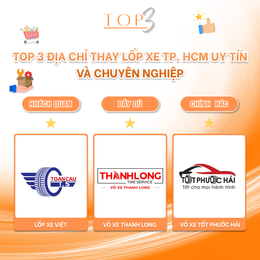 TOP 3 ĐỊA CHỈ THAY LỐP XE TP. HCM UY TÍN VÀ CHUYÊN NGHIỆP