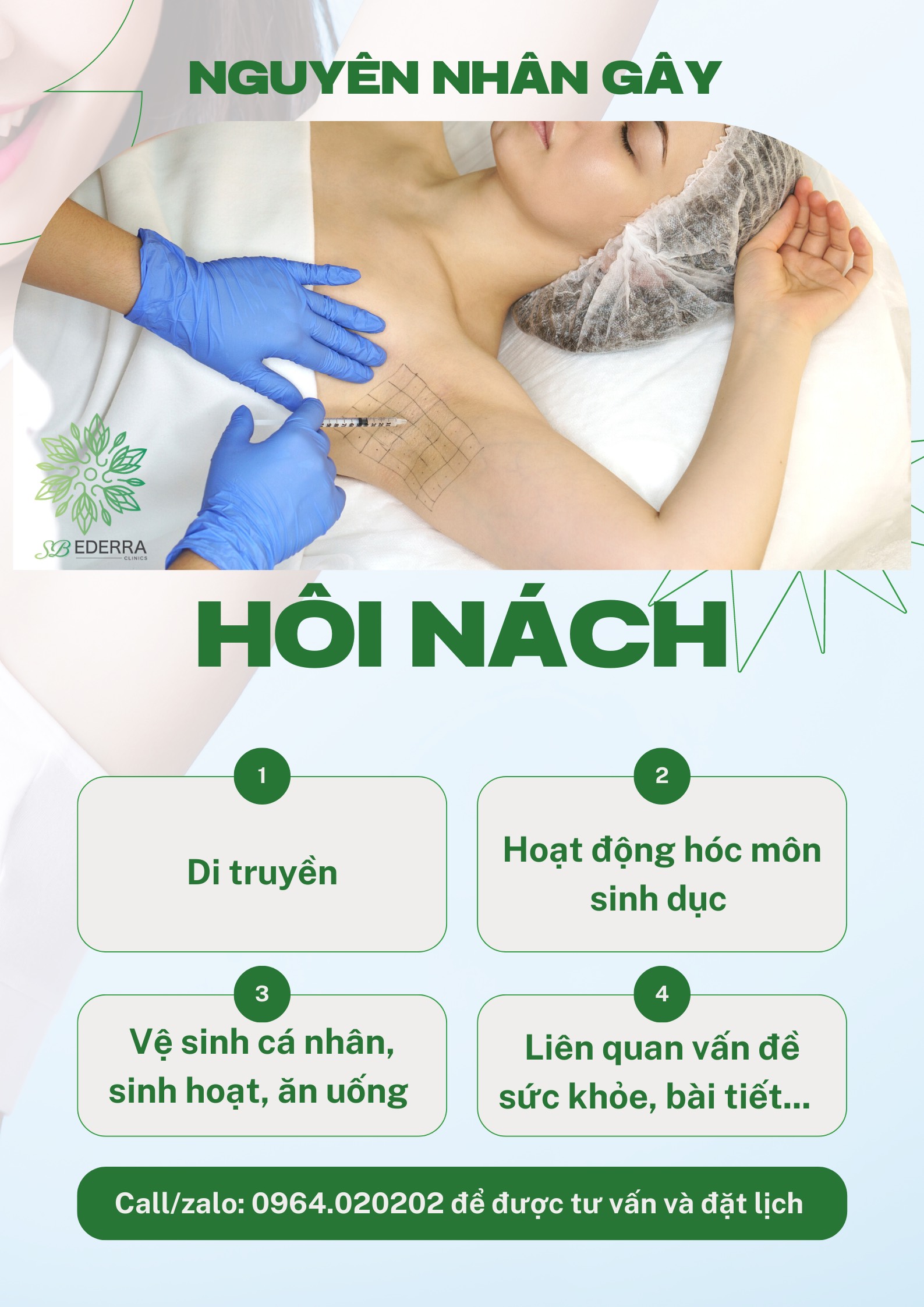 trị hôi nách SB'Ederra ckinics