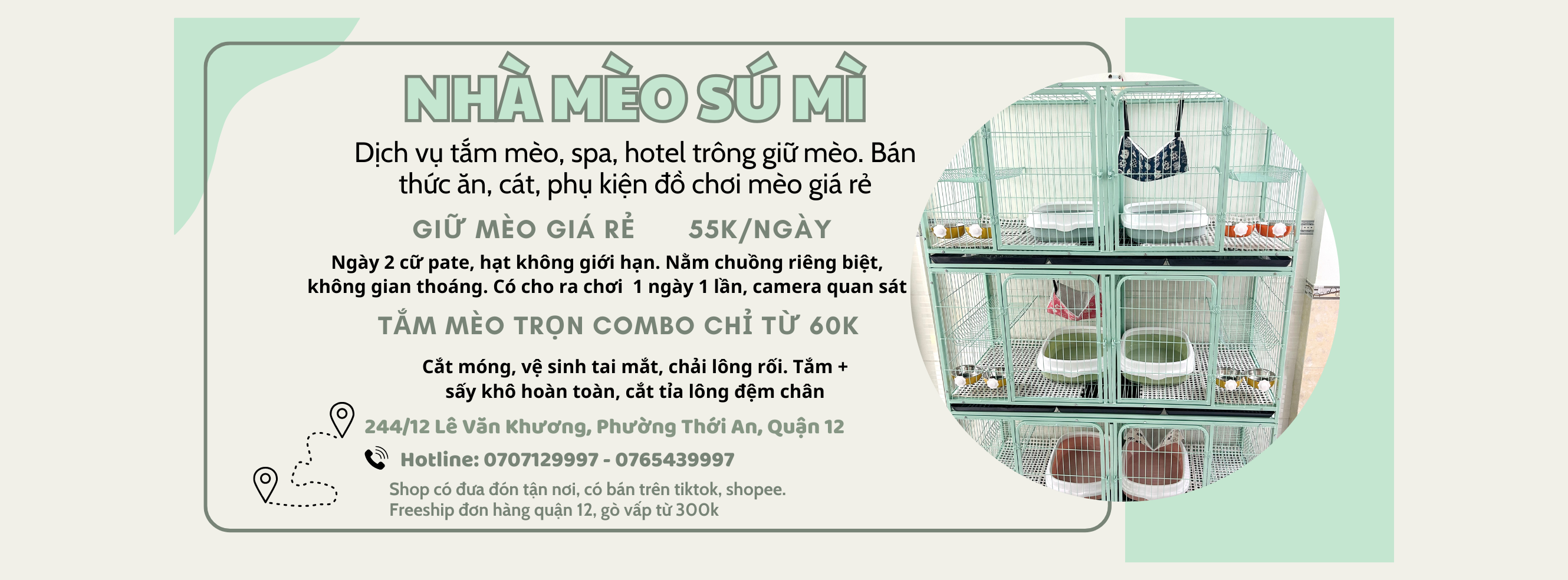 Nhà Mèo Sú Mì - Địa Chỉ Spa Cho Thú Cưng Uy Tín Chất Lượng Ở Quận 12