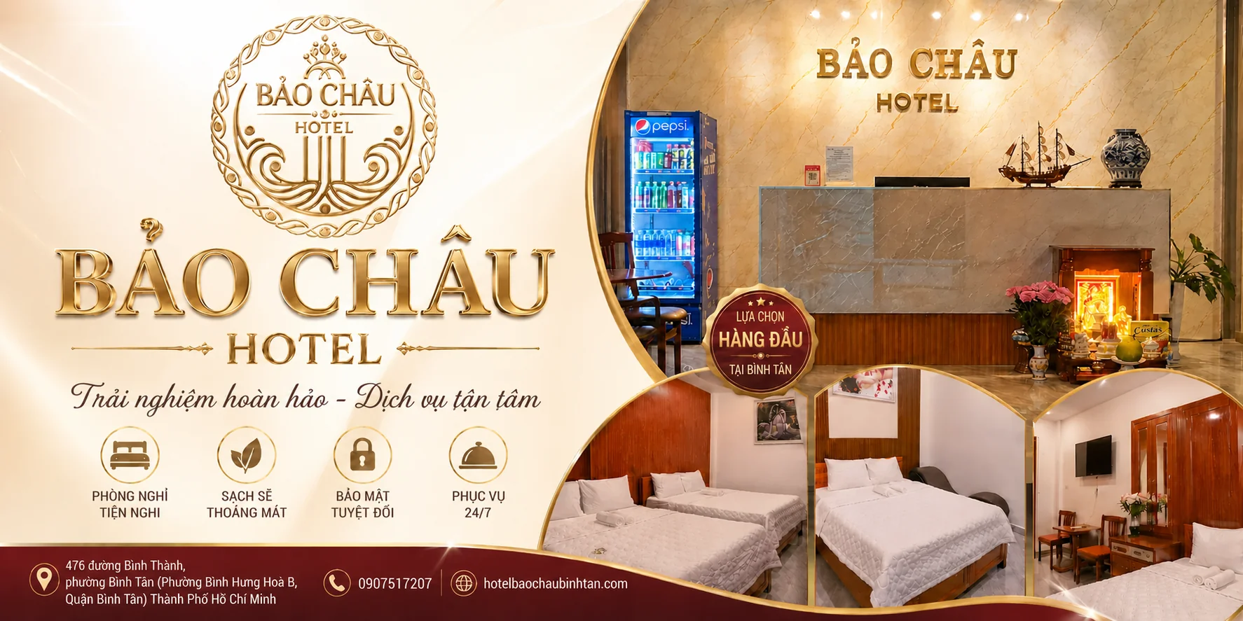 Top 3 Khách Sạn Bình Tân Giá Tốt, Sạch Sẽ, An Ninh, Thuận Tiện Di Chuyển Trung Tâm
