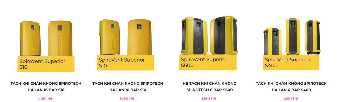 Spirotech Tách Khí Chân Không Spirovent Superior Hà Lan