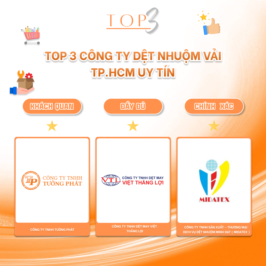 TOP 3 CÔNG TY DỆT NHUỘM VẢI TP. HCM UY TÍN