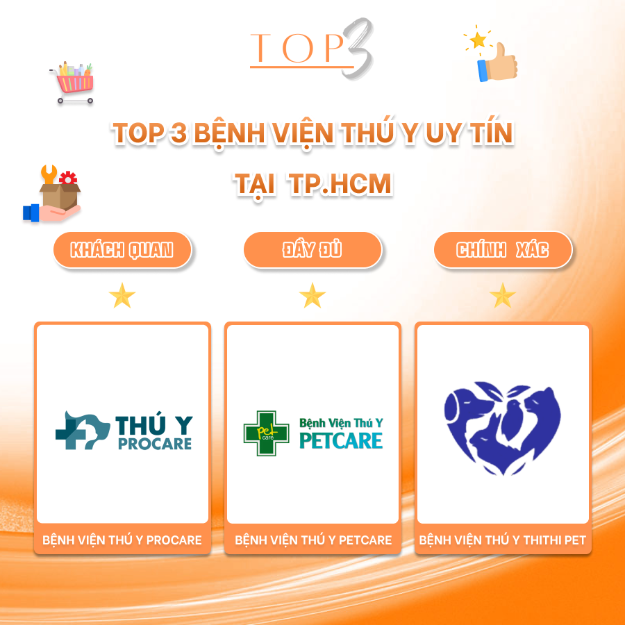 TOP 3 BỆNH VIỆN THÚ Y UY TÍN TẠI TP.HCM