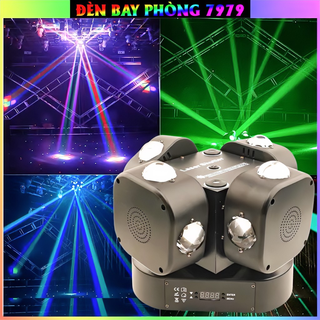 Top 3 Dòng Đèn Laser Phòng Bay 7979 Đáng Sở Hữu – Tạo Không Gian Ảo Giác 3D Cực Mạnh
